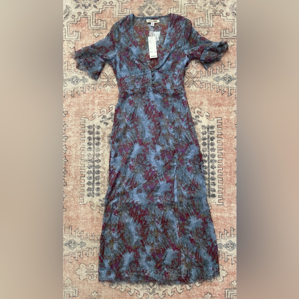 Urban Outfitters Blue and Purple Maxi Dress